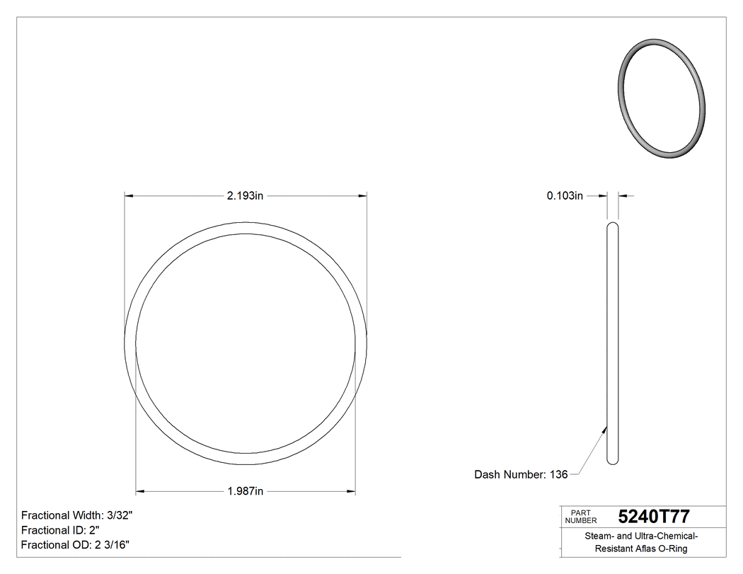 Technical drawing - 5240T77